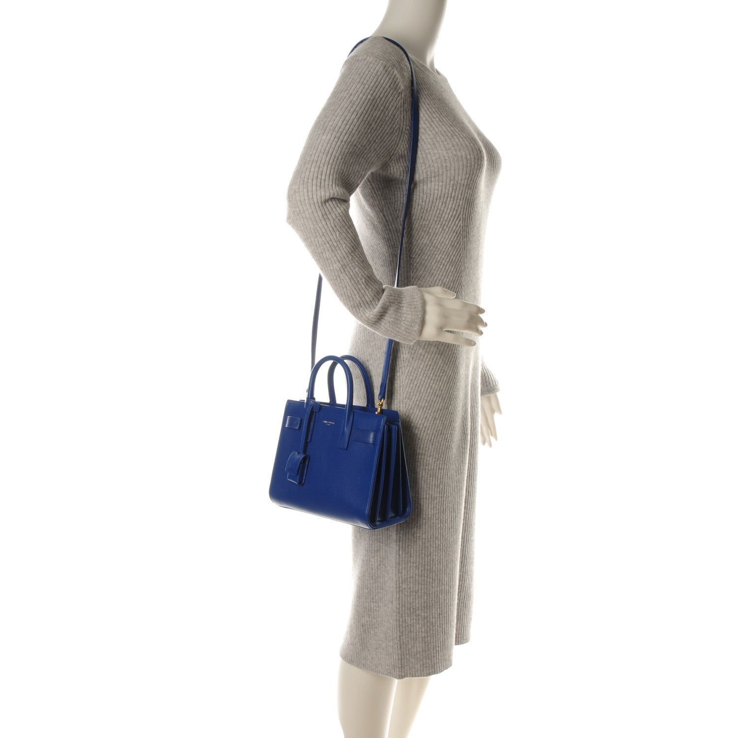 Saint Laurent Calfskin Nano Sac De Jour Royal Blue 2 of 7
