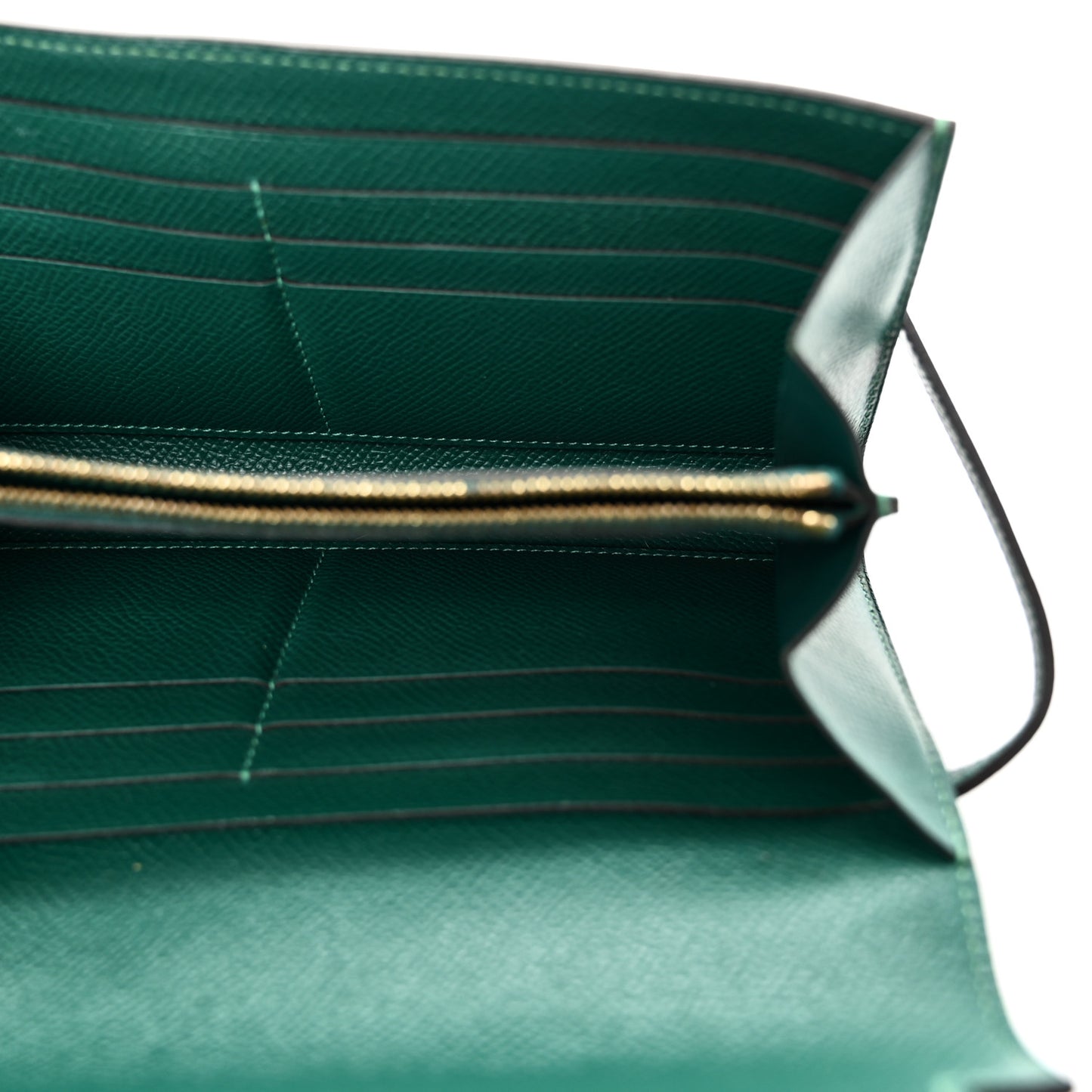 Epsom Kelly Longue Wallet Malachite