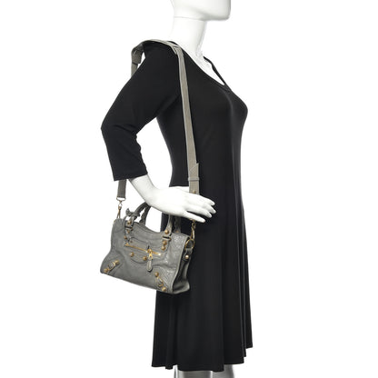 Balenciaga Agneau Giant 12 Gold Hardware Mini City Gris Pyrite 2 of 11