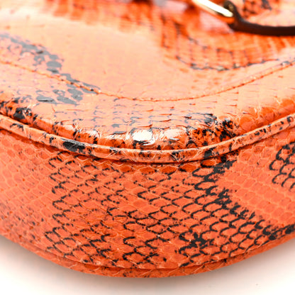 Gucci Snakeskin Mini Jackie Notte Bag Orange 6 of 7
