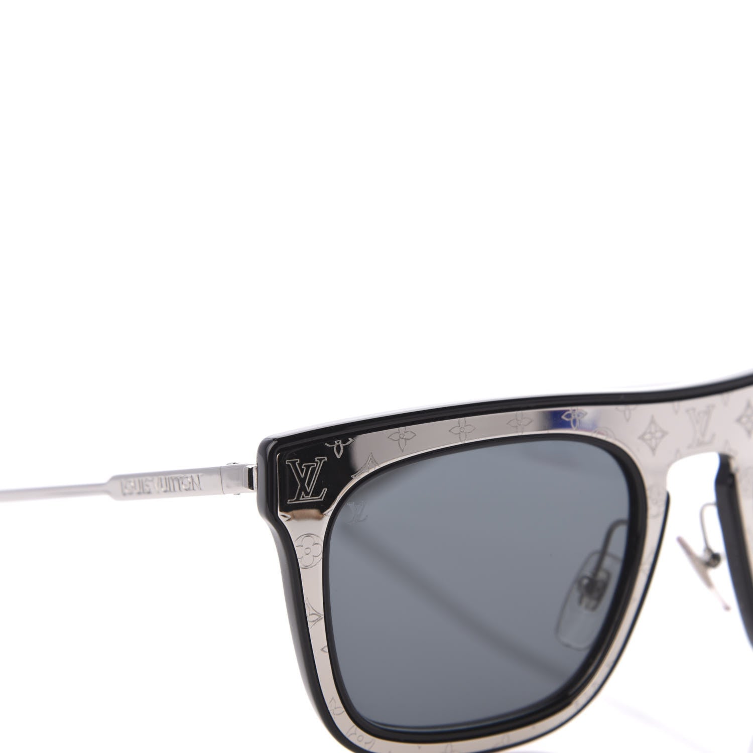 Louis Vuitton Monogram LV Planet Sunglasses Z1104E Gun 7 of 8