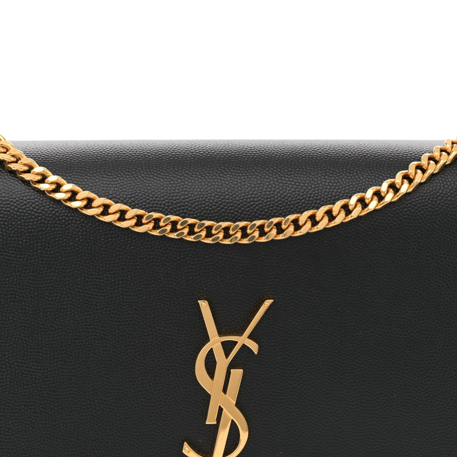 Saint Laurent Grain De Poudre Medium Classic Monogram Kate Tassel Satchel Black 7 of 10