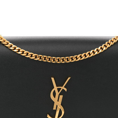 Saint Laurent Grain De Poudre Medium Classic Monogram Kate Tassel Satchel Black 7 of 10