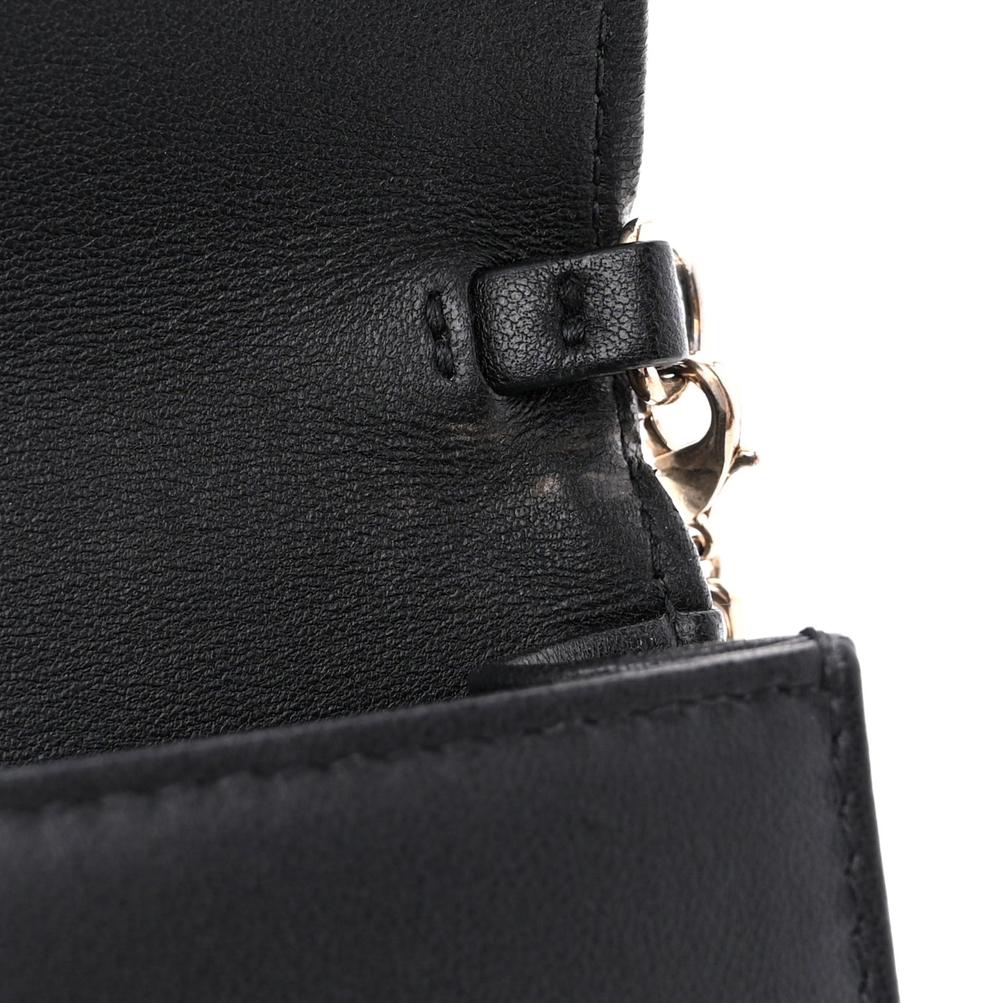 Lambskin Cannage Lady Dior Pouch Black