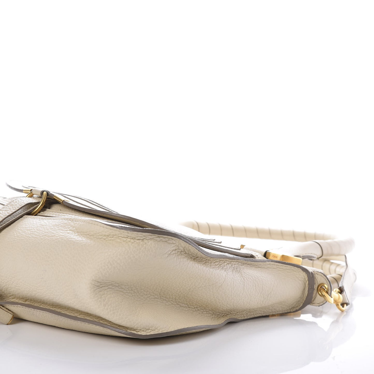 Calfskin Medium Marcie Satchel Cream