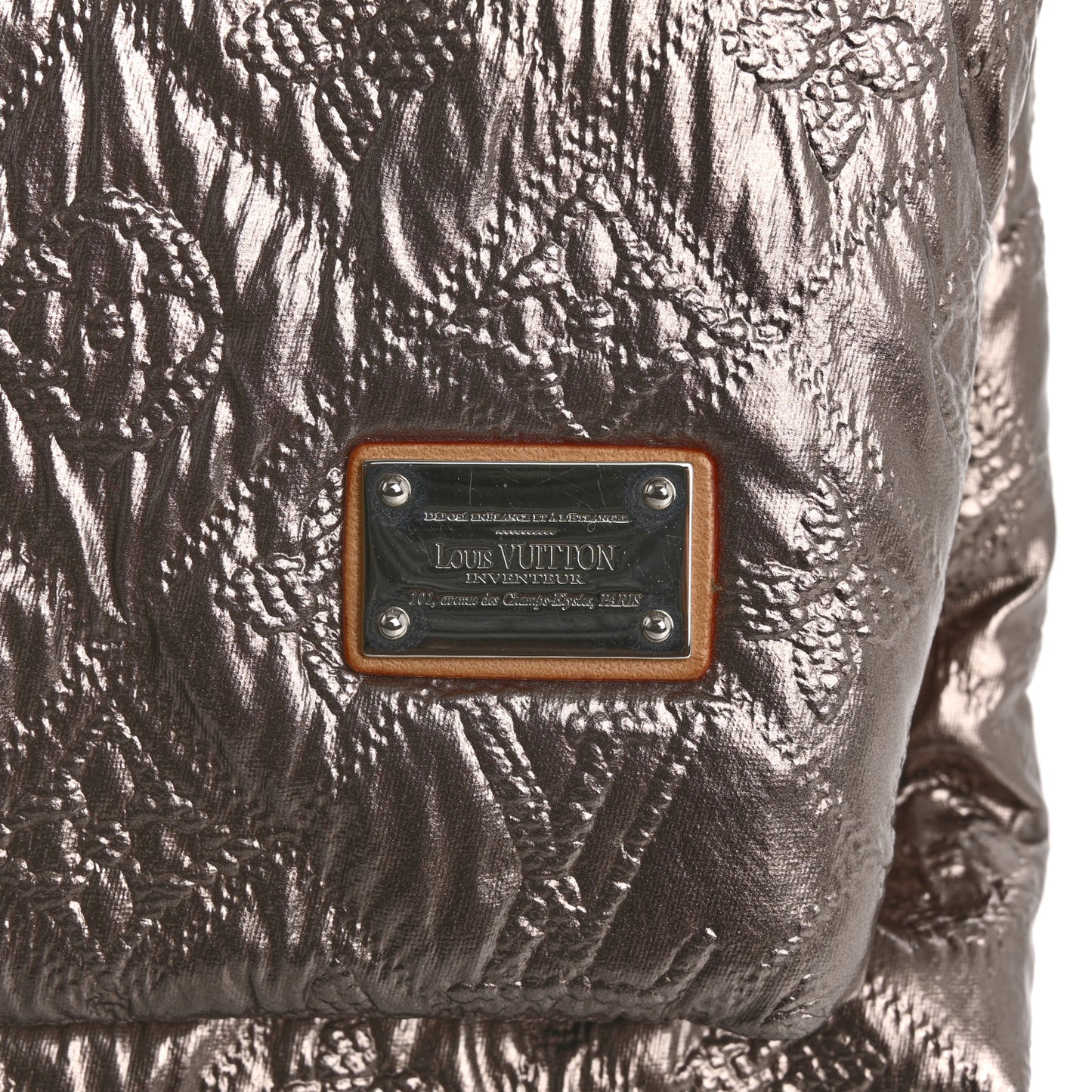 Jacquard Quilted Monogram Limelight Clutch MM Rose Gold