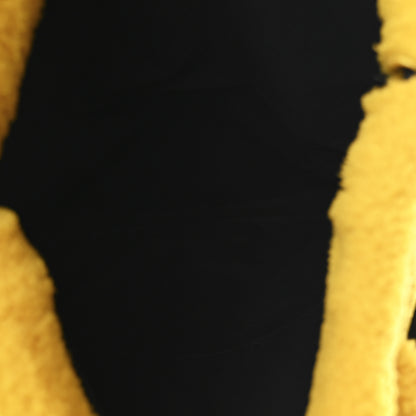 Fendi Shearling Calfskin Vocabulary Drawstring Backpack Yellow 5 of 9