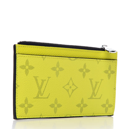 Louis Vuitton Monogram Taiga Coin Card Holder Yellow 3 of 7