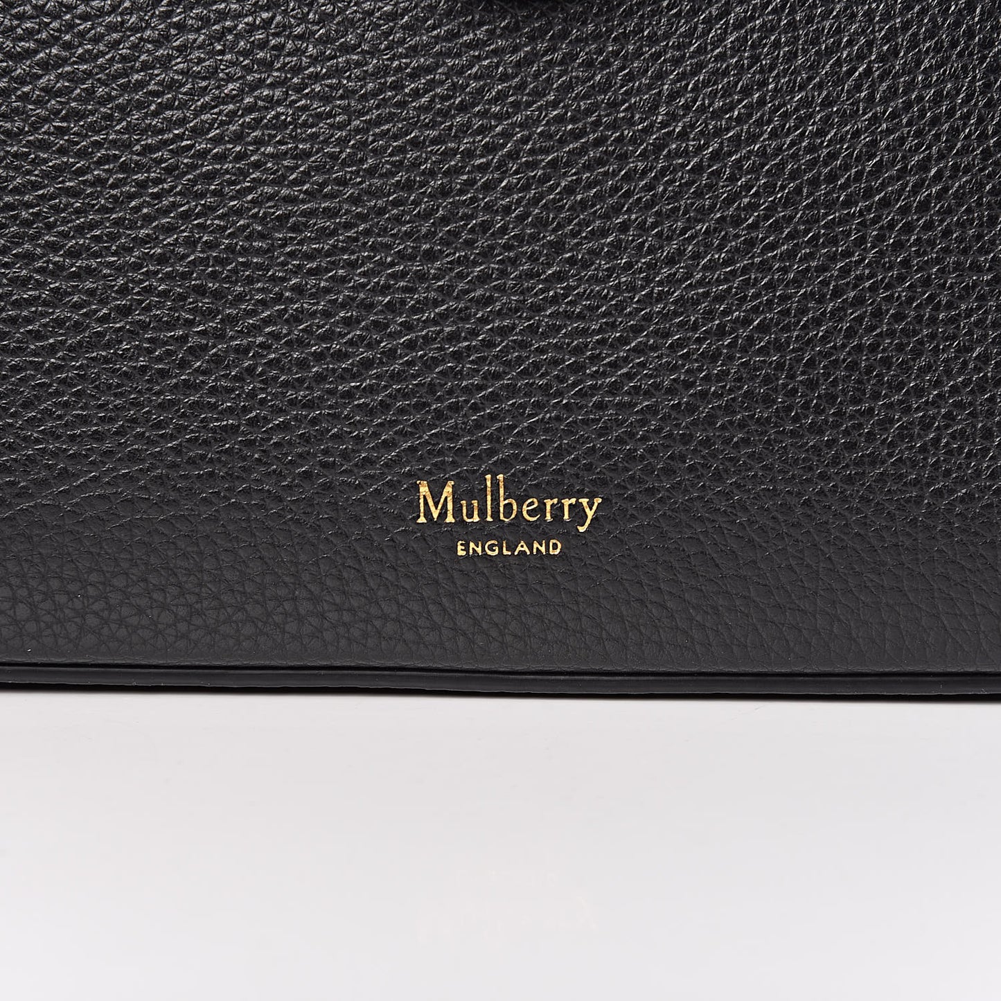 Small Classic Grain Calfskin Mini Seaton Black