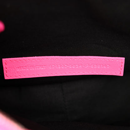 Balenciaga Agneau Arena Small Le Cagole Shoulder Bag Fluo Pink 7 of 10
