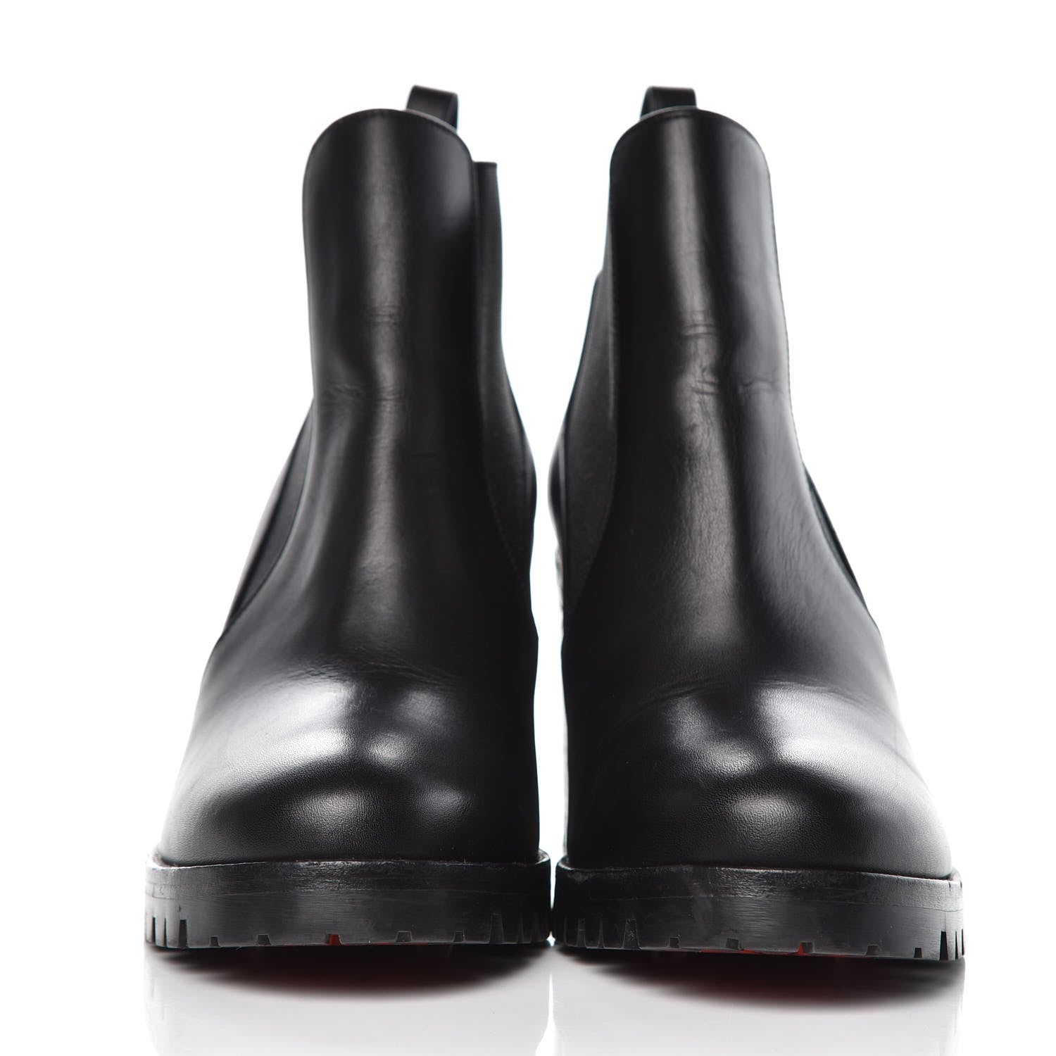 Christian Louboutin Calfskin Marchacroche 70 Chelsea Boots 36.5 Black 2 of 10