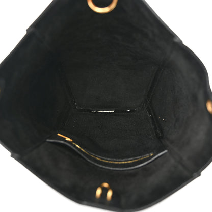 Celine Soft Grained Calfskin Small Sangle Bucket Bag Black 5 of 11