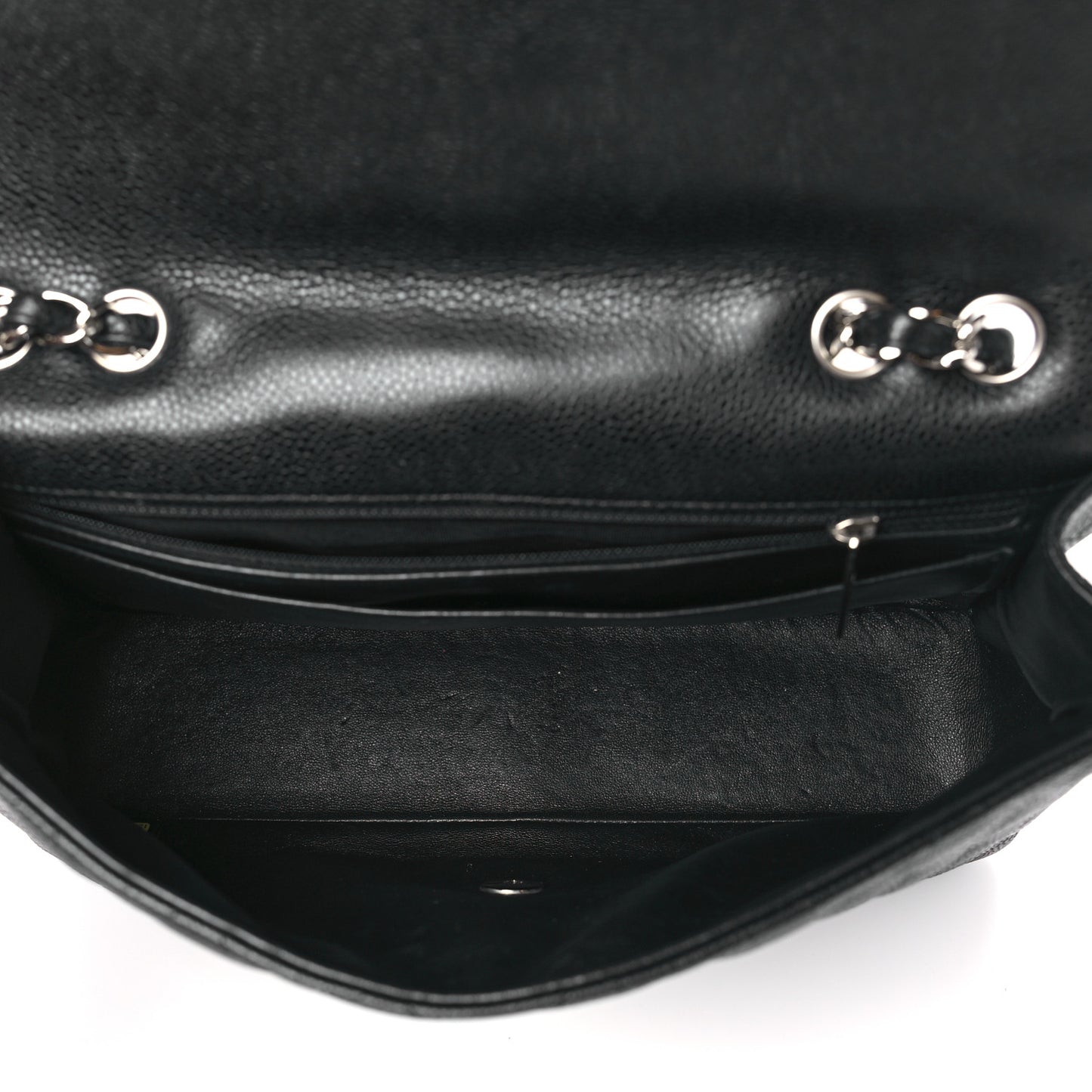 Caviar Quilted Jumbo Single Flap Black