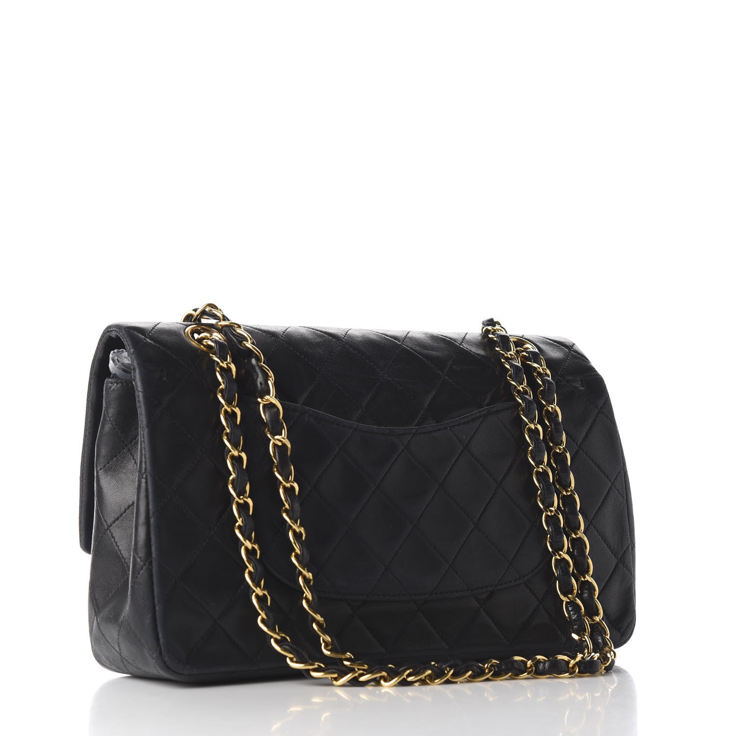 Chanel Lambskin Quilted Medium Double Flap Black 2 of 8