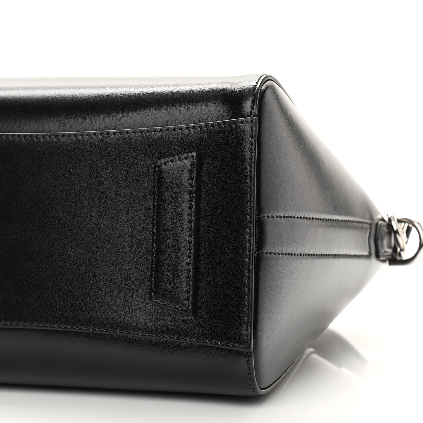 Shiny Lord Calfskin Small Antigona Black