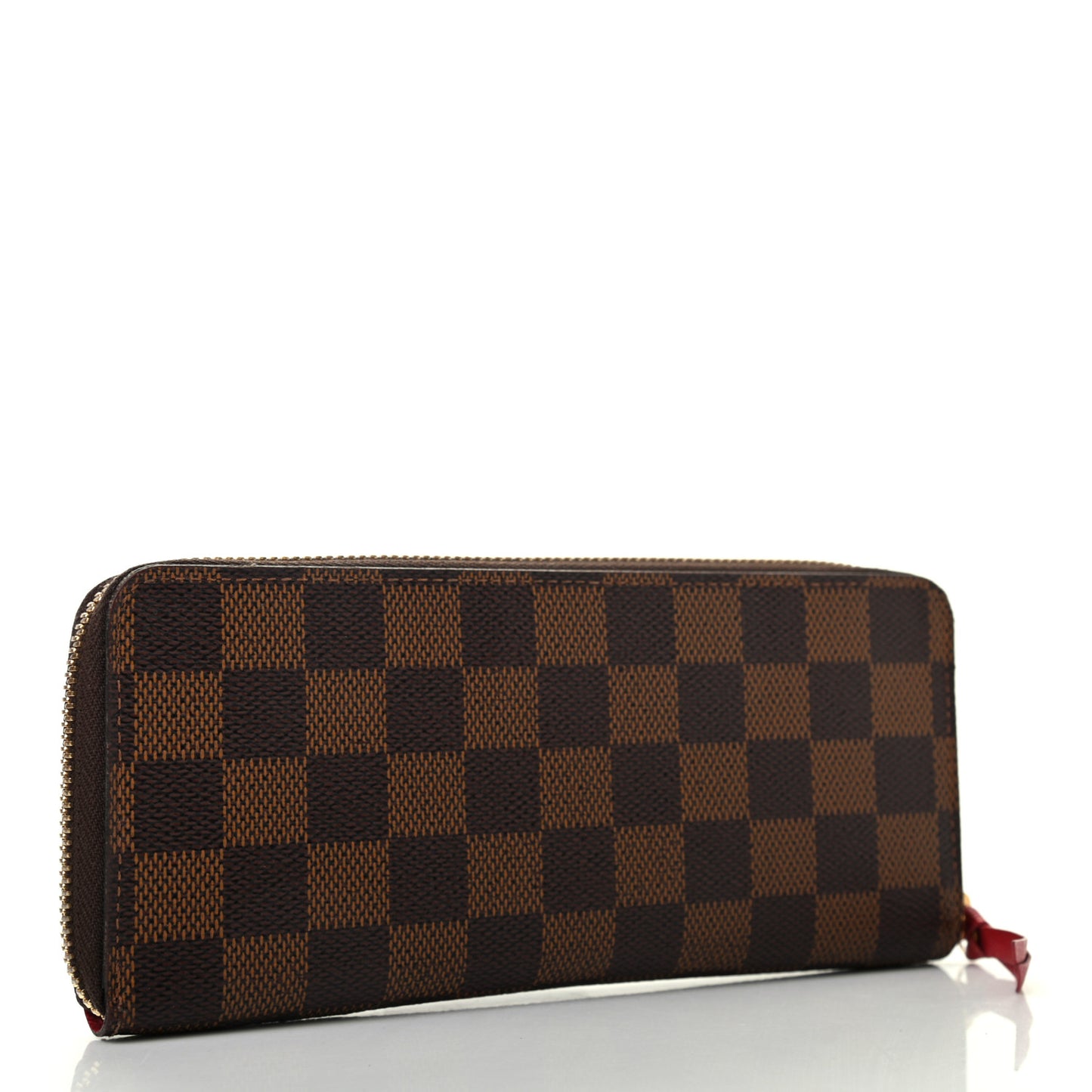 Damier Ebene Clemence Wallet Cherry
