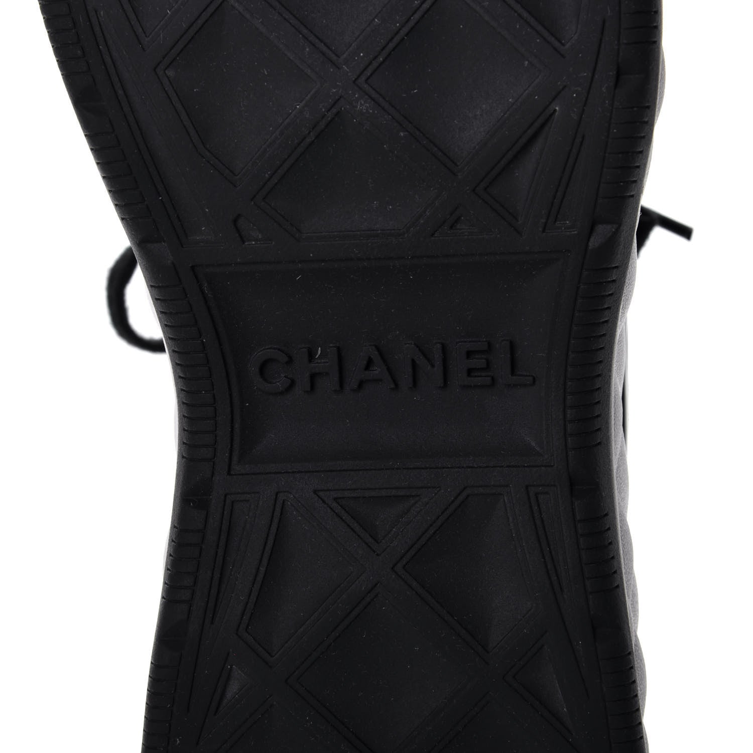 Chanel Velvet Calfskin Mixed Fibers CC Sneakers 40 Black 6 of 9