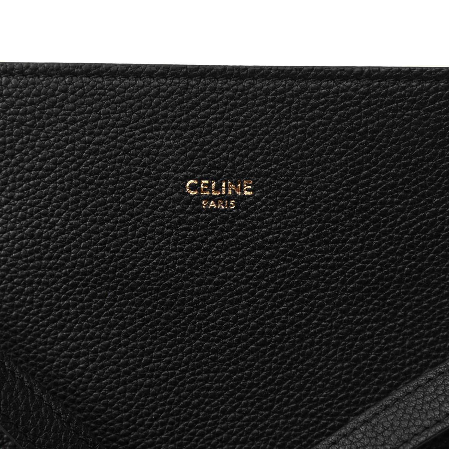 Celine Soft Grained Calfskin Medium Belt Cabas Phantom Black 6 of 9