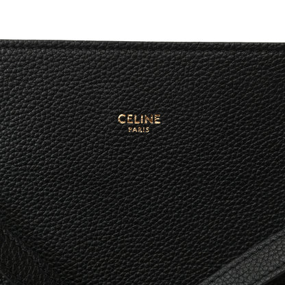 Celine Soft Grained Calfskin Medium Belt Cabas Phantom Black 6 of 9