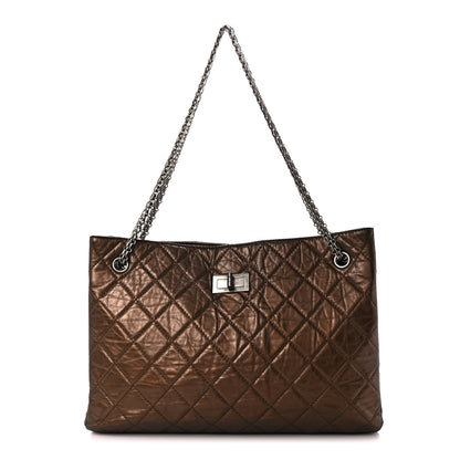 Chanel Aged Calfskin Reissue 2.55 Tote Bronze 1 of 11