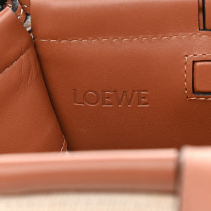 Loewe Canvas Calfskin Small Cushion Tote Beige 6 of 10