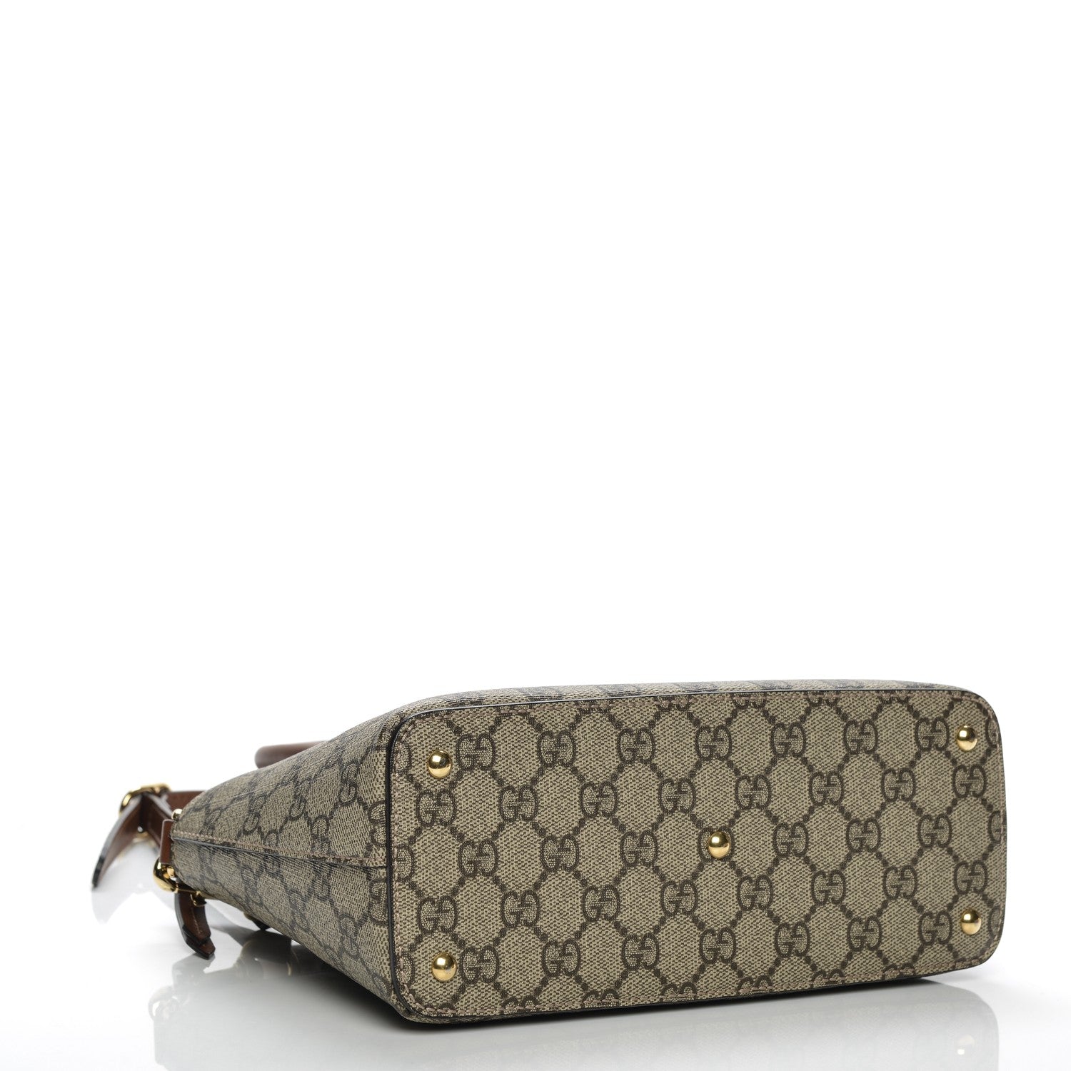 Gucci GG Supreme Monogram Mini Zip Top Tote Beige Tuscany 4 of 7