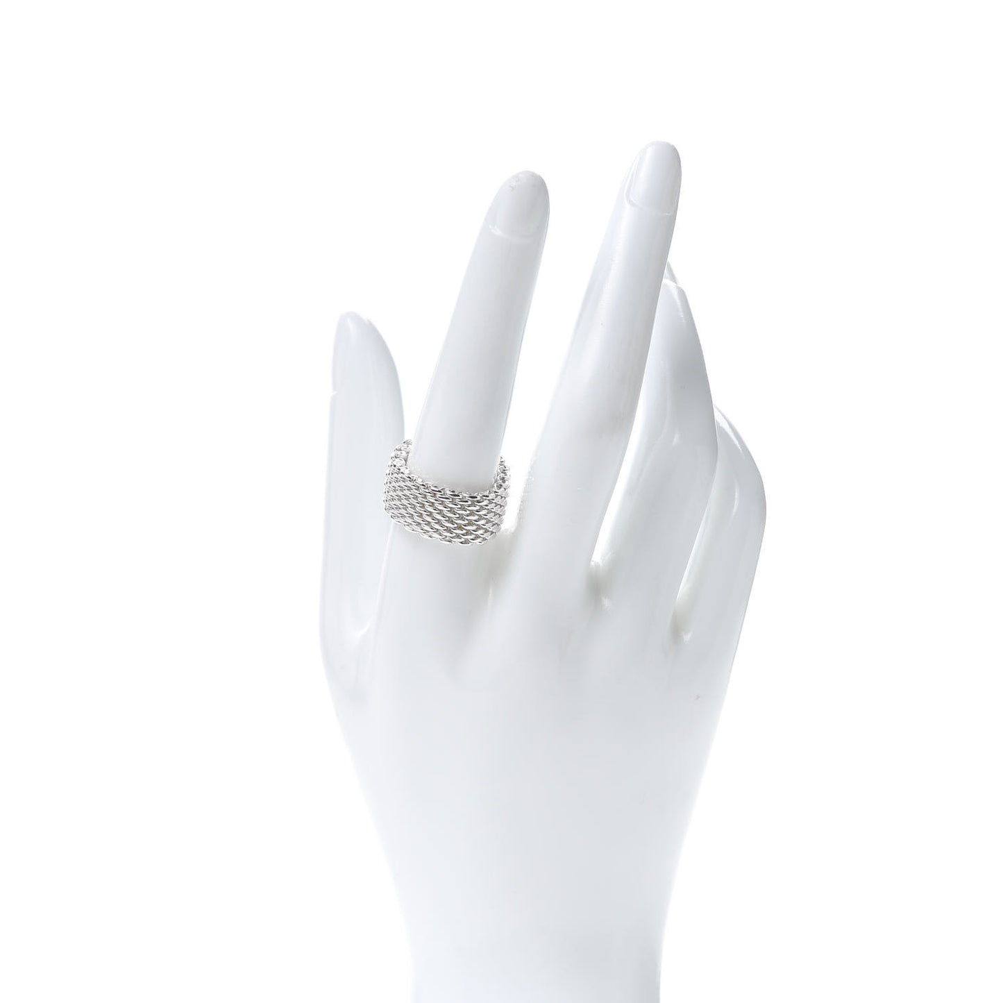 Sterling Silver Somerset Mesh Ring 58 8.5