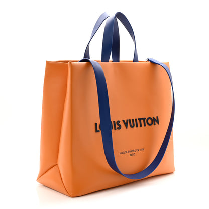 Louis Vuitton Cowhide Shopper Bag MM Safran 3 of 9