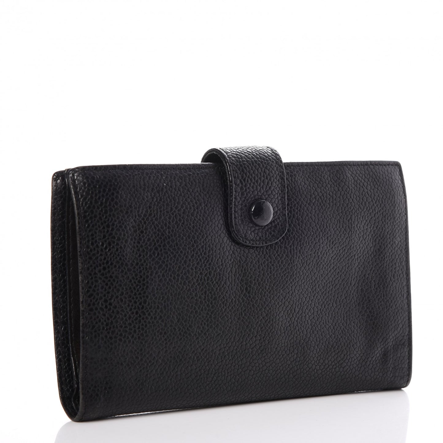 Caviar Timeless CC French Wallet Black