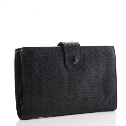 Chanel Caviar Timeless CC French Wallet Black 3 of 10
