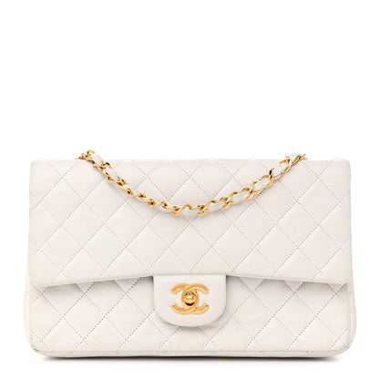 Chanel Lambskin Quilted Medium Double Flap White 1 of 20