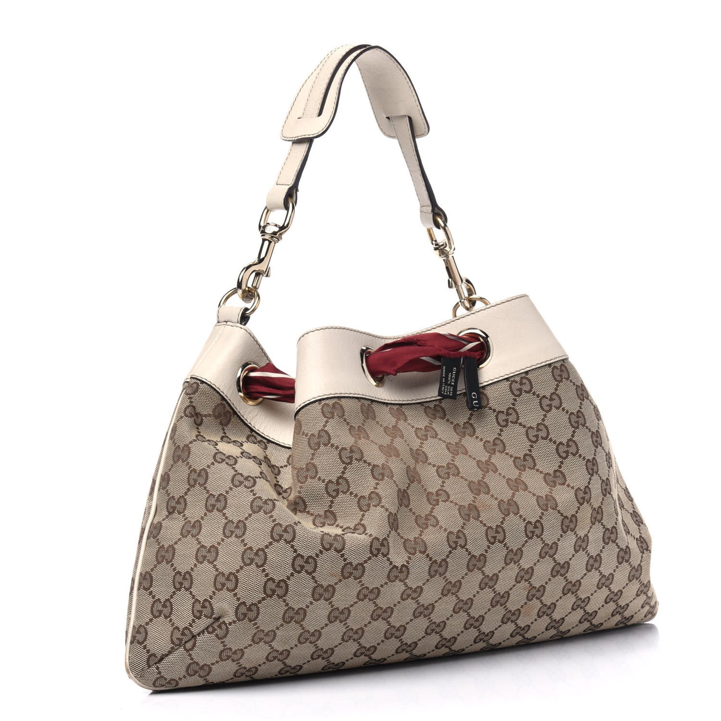 Monogram Positano Hobo Off White