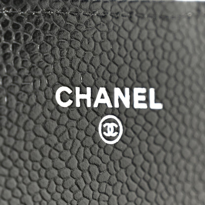 Chanel Caviar Quilted Large Gusset Flap Wallet Black 8 of 10