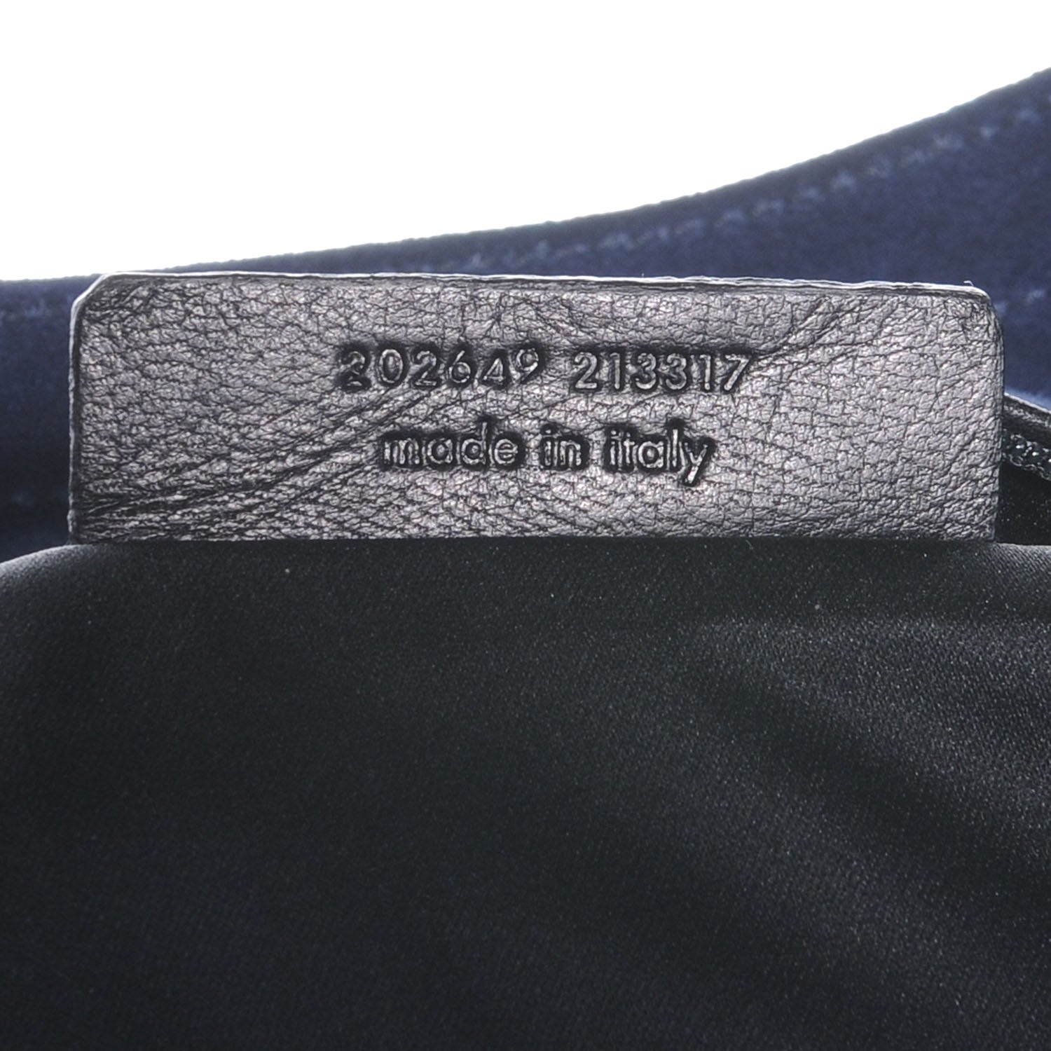 Saint Laurent Leather Small Downtown Metallic Navy 7 of 7