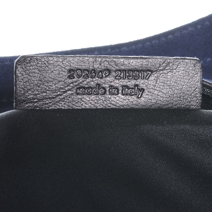 Saint Laurent Leather Small Downtown Metallic Navy 7 of 7