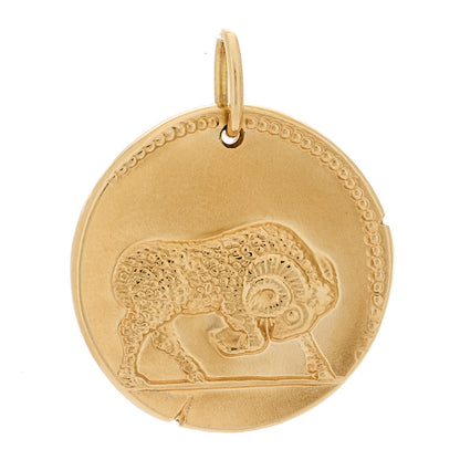 Van Cleef & Arpels 18K Yellow Gold Zodiac Aries Pendant 1 of 4