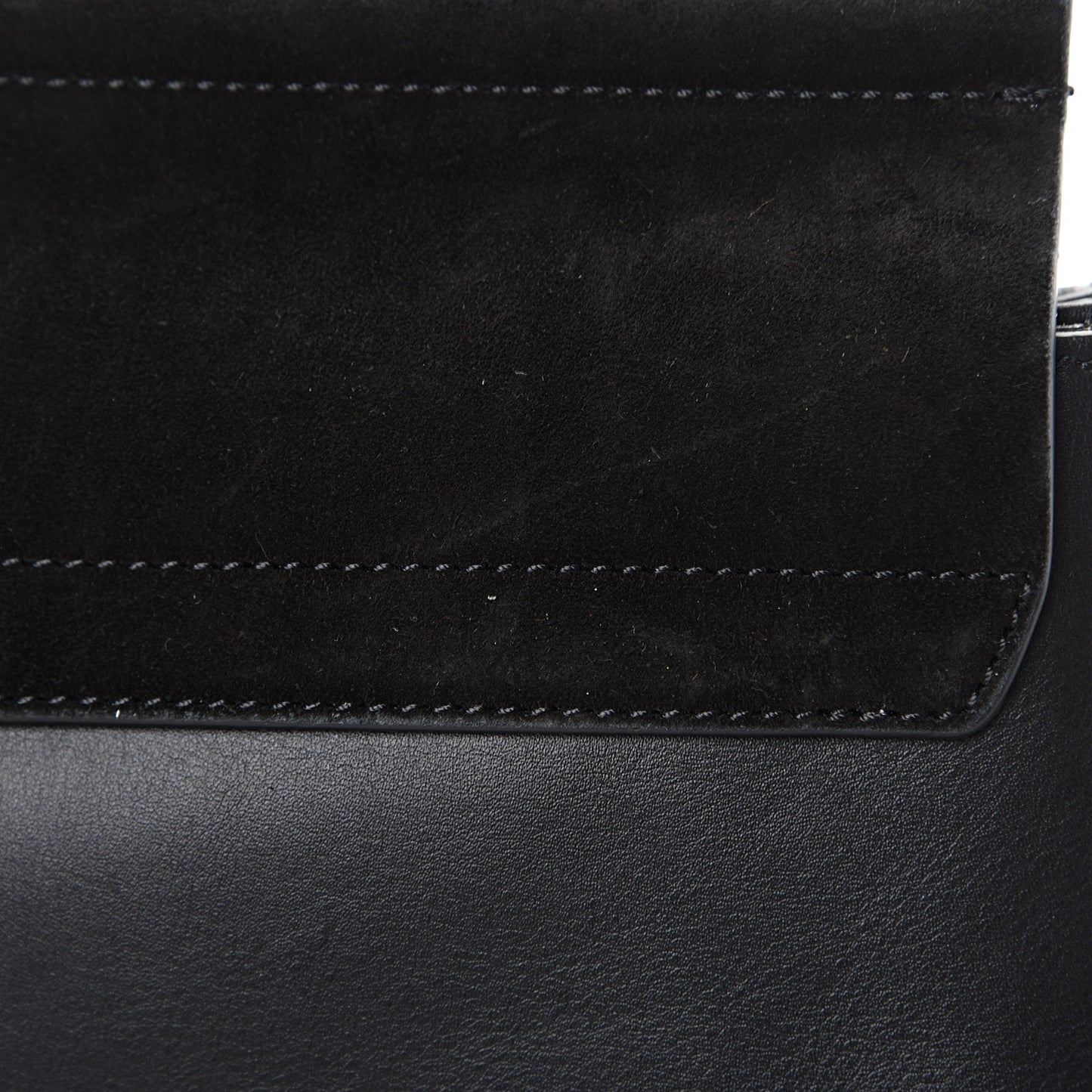 Suede Calfskin Medium Faye Shoulder Bag Black