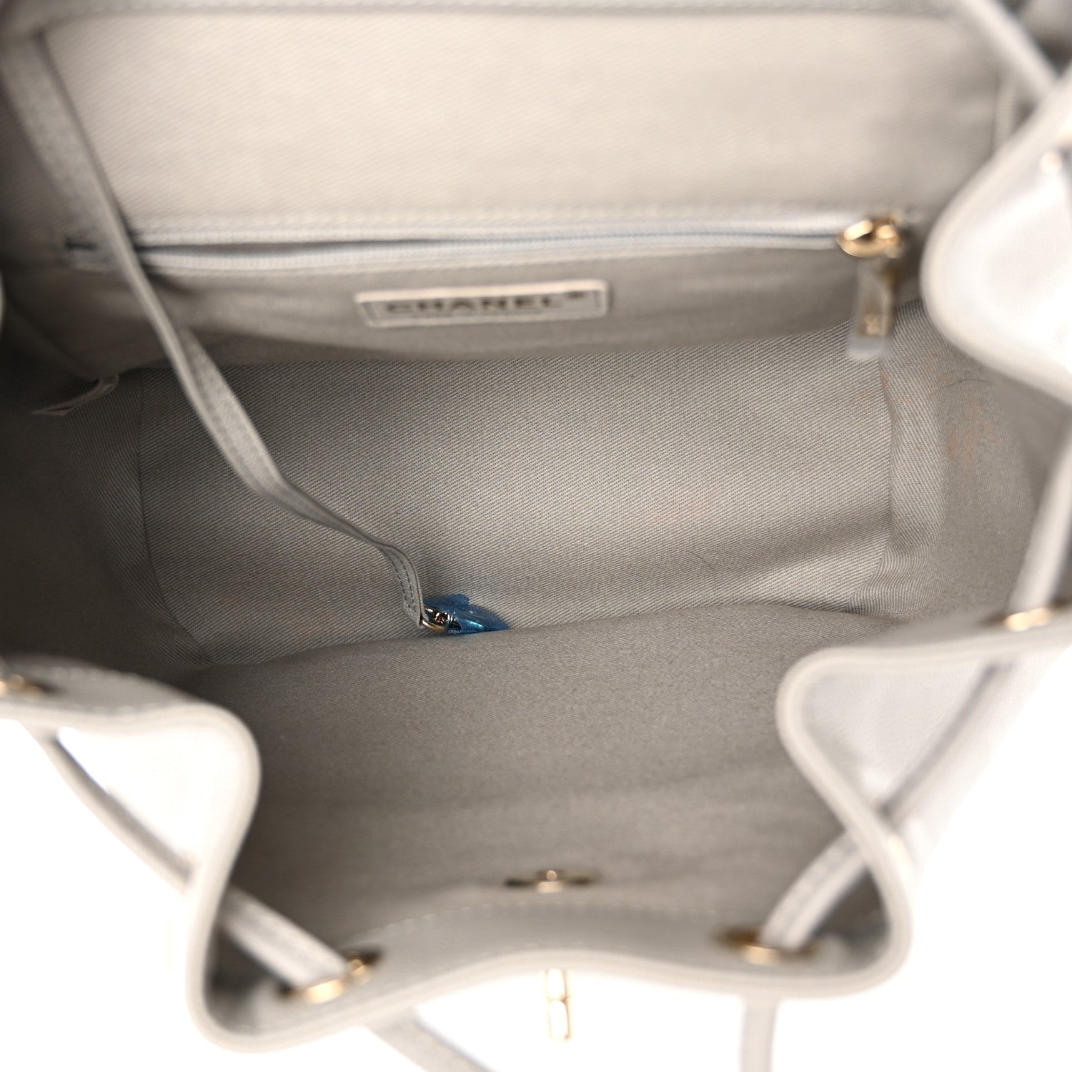 Chanel Caviar Quilted Business Affinity Backpack Grey 5 of 11