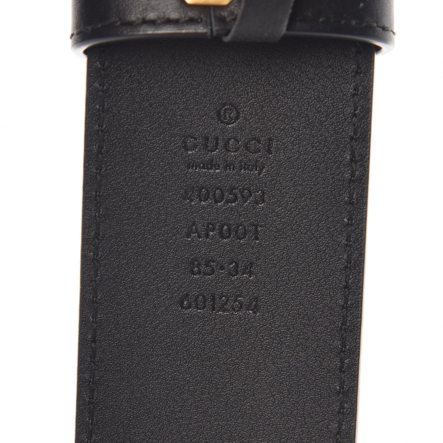Calfskin Double G 40mm Belt 85 34 Black