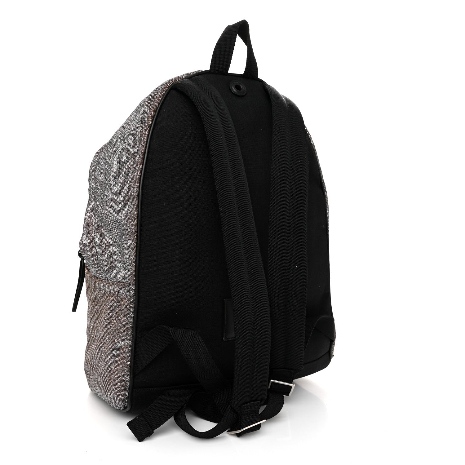 Saint Laurent Glitter Canvas City Backpack Bronze 3 of 12