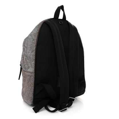 Saint Laurent Glitter Canvas City Backpack Bronze 3 of 12
