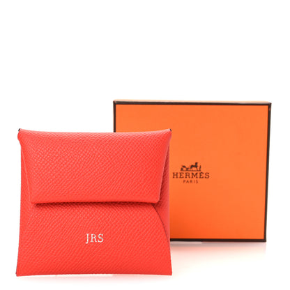 Hermes Epsom Verso Horseshoe Bastia Coin Purse Capucine Nata 9 of 9