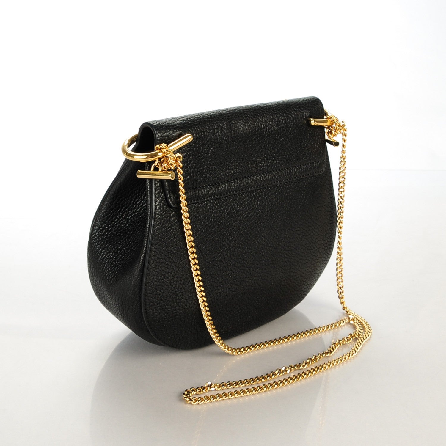 Chloe Grained Lambskin Medium Drew Shoulder Bag Black 3 of 8