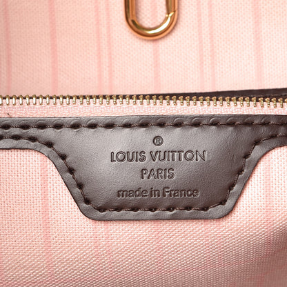Louis Vuitton Damier Ebene Neo Neverfull MM Rose Ballerine 6 of 16