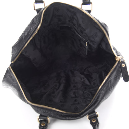 Gucci Guccissima Medium Carry On Duffle Black 4 of 9