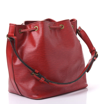 Louis Vuitton Epi Petit Noe Castillan Red 2 of 15
