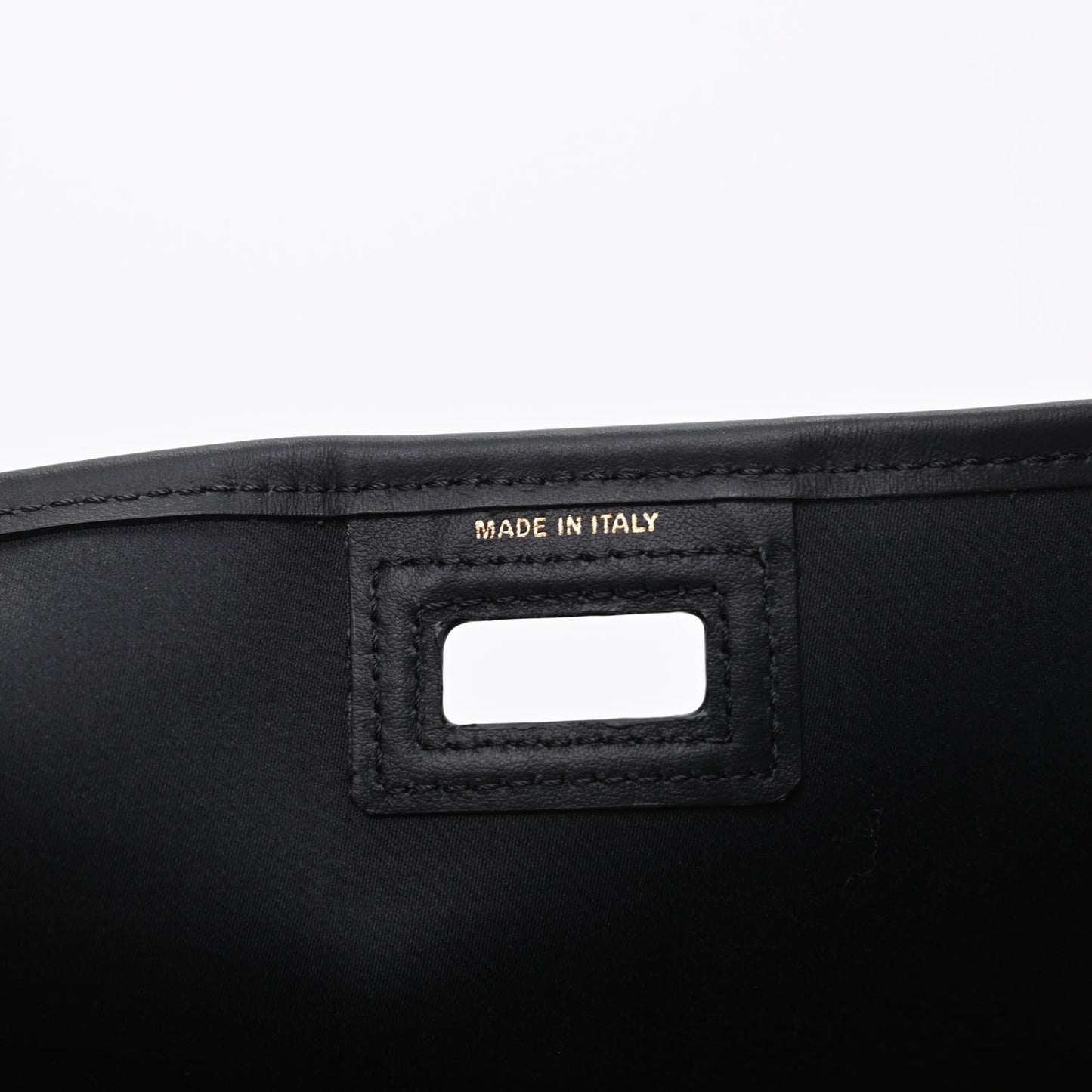 Glazed Fabric Vitello Century FF 1974 Stamp Patch Mini Peekaboo Defender Cover Mogano Panna Black