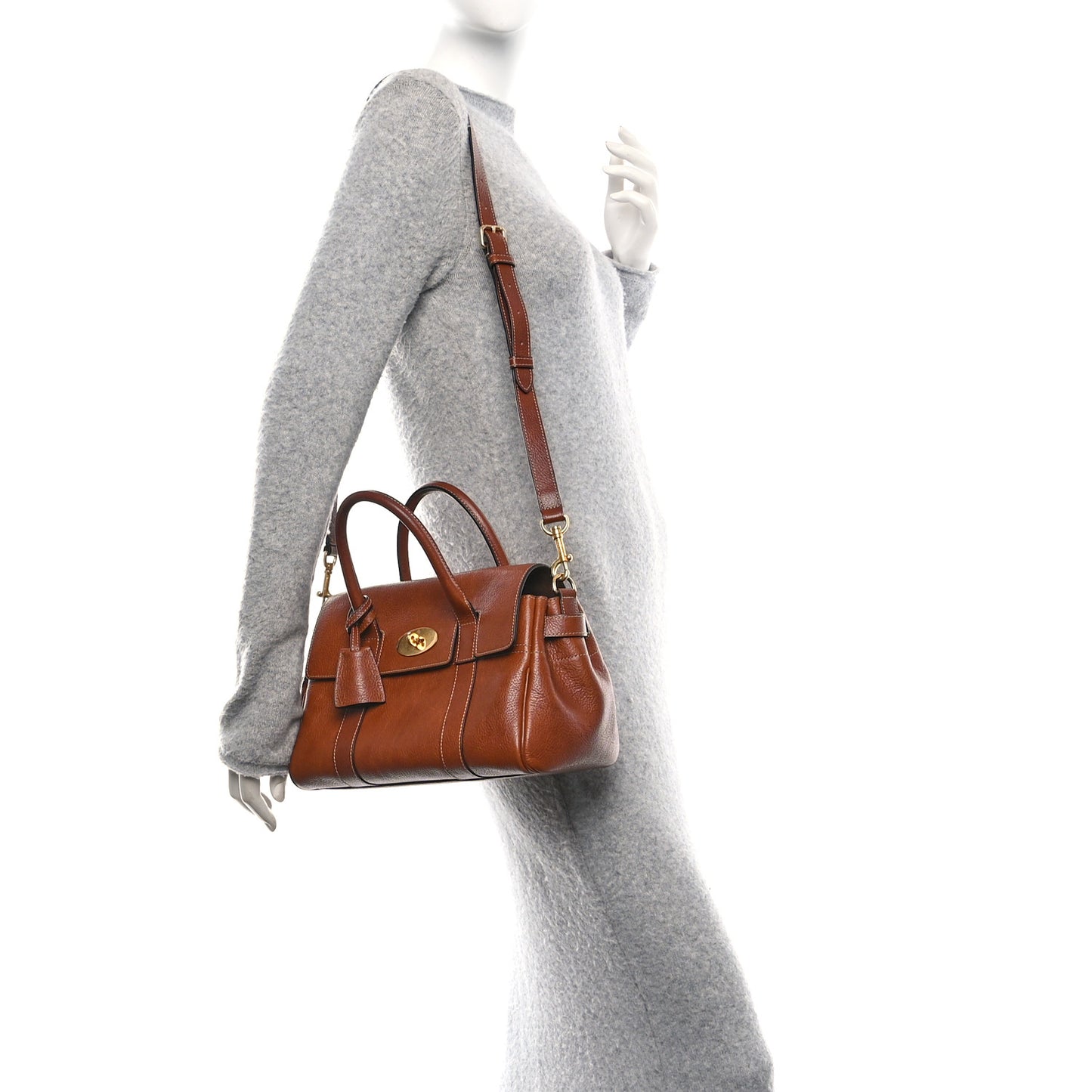 Classic Grain Small Bayswater Satchel Oak