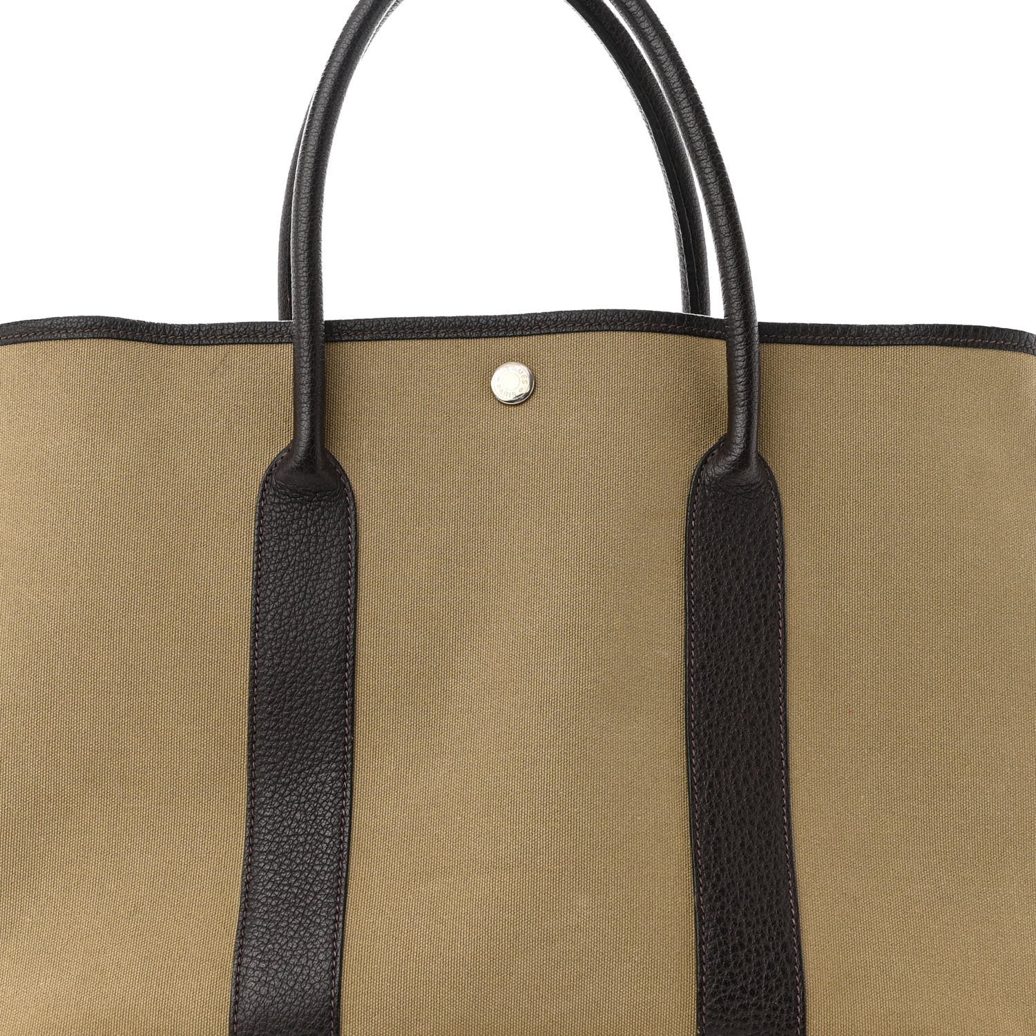 Hermes Buffle Skipper Toile Garden Party 36 MM Tote Olive 7 of 9
