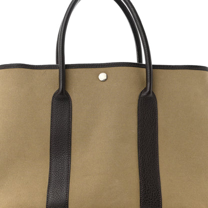 Hermes Buffle Skipper Toile Garden Party 36 MM Tote Olive 7 of 9